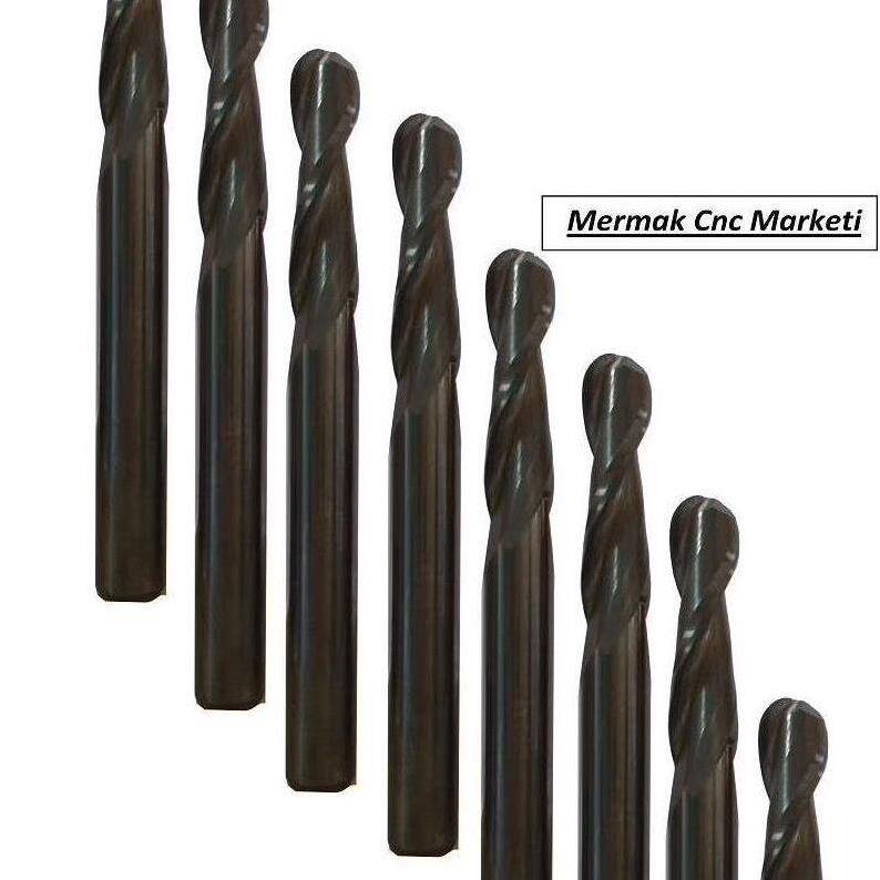 Ø5 Mm X 22 3D İşleme Karbür Freze Cnc Uçları - Cnc Router Bıçakları
