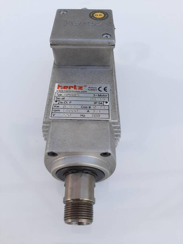 0.55 Kw Hertz Spindle Motor Er16 18000 Devir 220 - 2