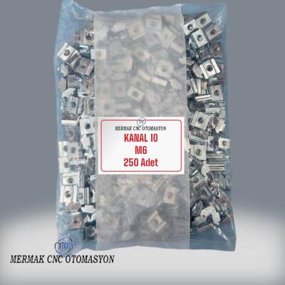 10 Kanal M6 T Somun 250 adet - 1