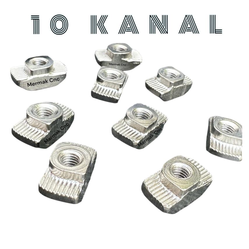 10 Kanal Profil Tırtıllı Somunu m8 - Somun Çeşitleri