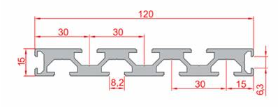 15X120 Yüzey Kaplama Sigma Profil 8 Kanal Toptan - 2
