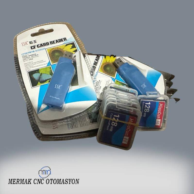 3 Parçalı Takım BLKE CF Kart + CF Adaptör + Kart Okuyucu (Kompakt Flash Kart) - Button