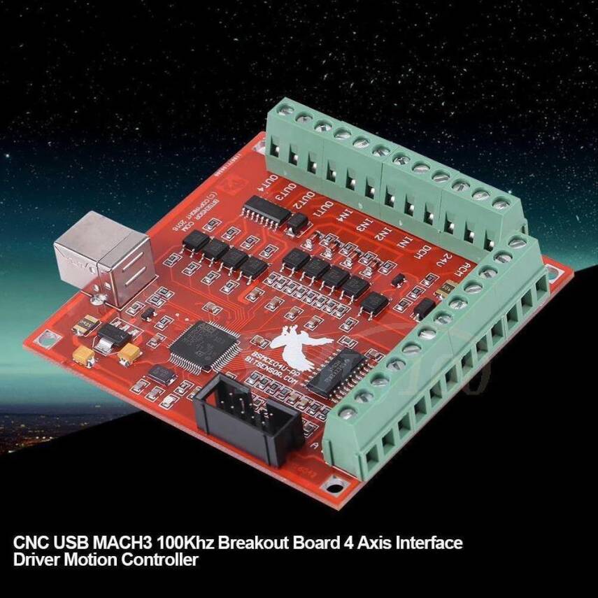 4 Eksen Cnc Usb Mach3 Kontrol Kartı 100 KHZ - Mach3 Kontrol Kartı
