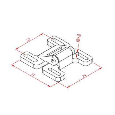 30X45 PLASTİK BİLYALI KİLİT - 2