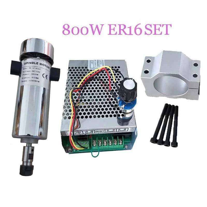 Dc Spindle Motor 800 Watt ER16 20000RPM + Sürücü - Cnc Kontrol Paneli