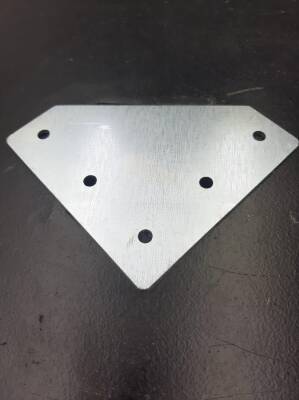 İki Yönlü Bağlantı Sacı 40X40 K10 Çinko - 3