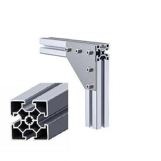 İki Yönlü Bağlantı Sacı 60x60 Tek Kanal Profil K10 Çinko - Sigma Profil Bağlantı Sacı