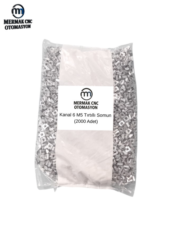 Kanal 6 M5 Tırtıllı Somun (2000 Adet) - Somun Çeşitleri