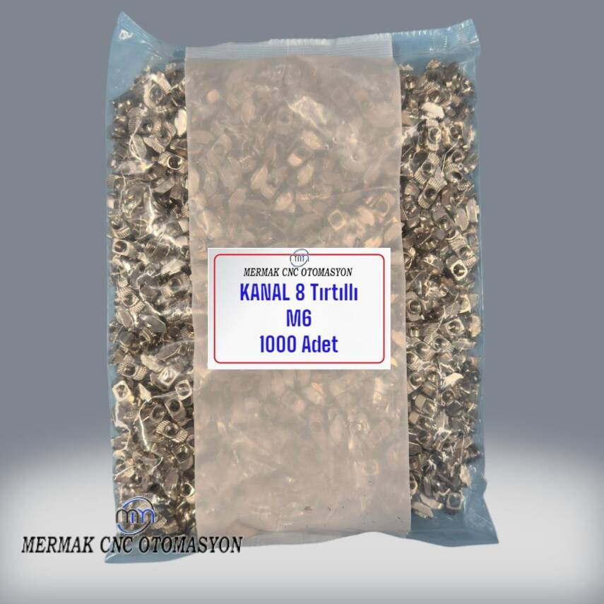 8 Kanal M6 1000 Adet Tırtıllı Somun - Somun Çeşitleri