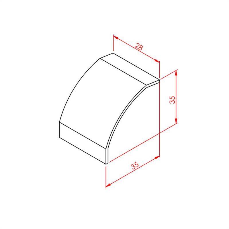Köşe Bağlantı Kapağı Geniş 30X30 - 2