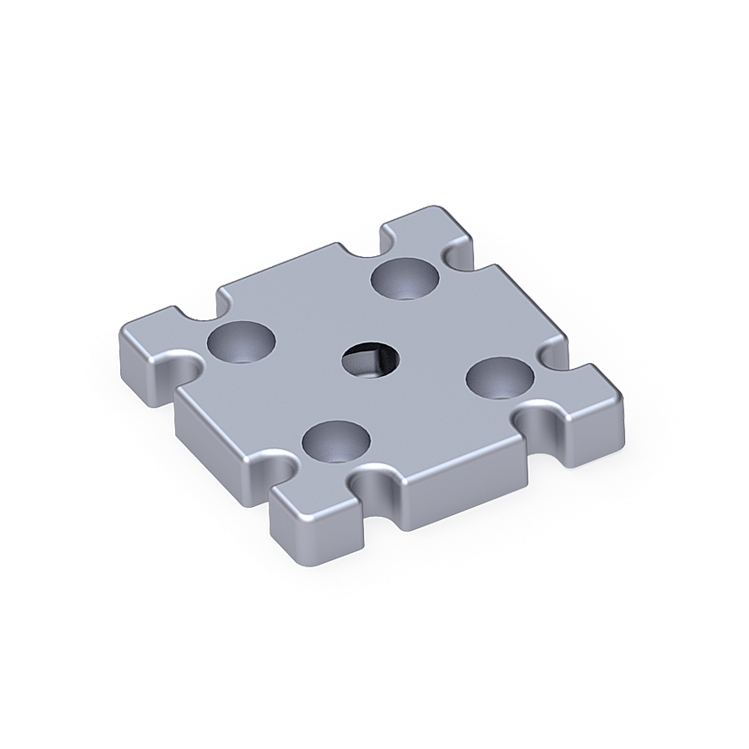 Pabuç Bağlantı Parçası 60X60 M12 - Probotsan Cnc Makine A.ş