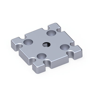 Pabuç Bağlantı Parçası 80X80 M10 - 1