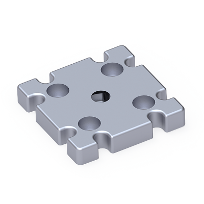 Pabuç Bağlantı Parçası 90X90 M12 - 1
