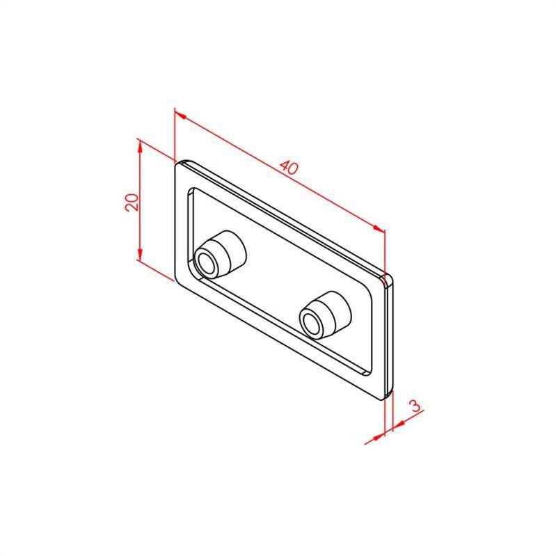 Profil Kapağı 20X40 - 2