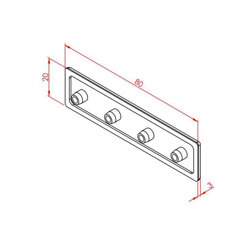 Profil Kapağı 20X80 - 2