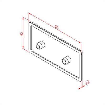 Profil Kapağı 40X80 K08 - 2