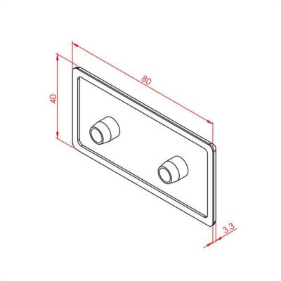 Profil Kapağı 40X80 K10 - 2