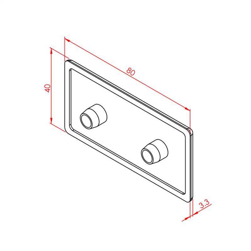 Profil Kapağı 40X80 K10 - 2