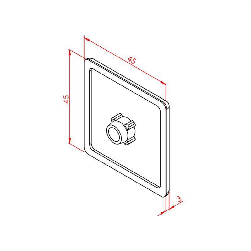 Profil Kapağı 45X45 - 2