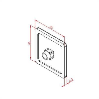 Profil Kapağı Ağır 35X35 - 2