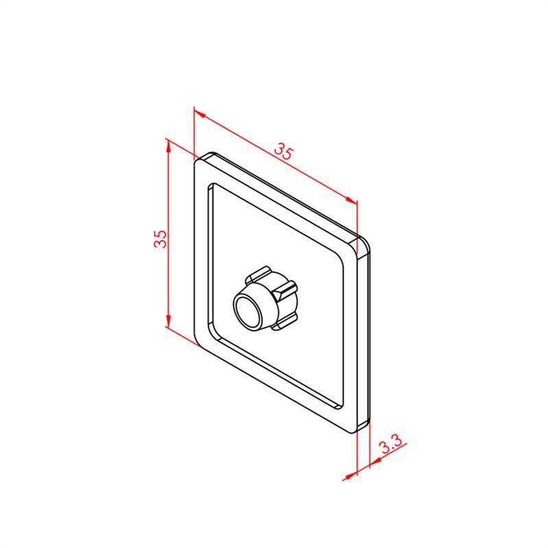 Profil Kapağı Lıght 35X35 - 2