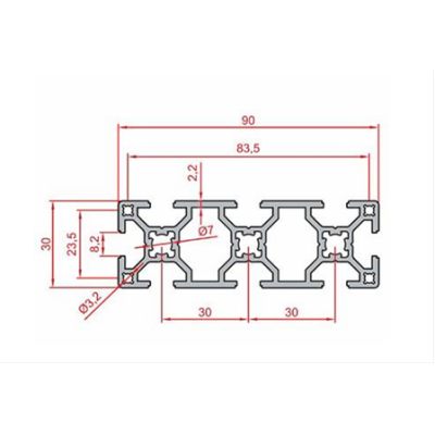 30X90 Sigma Profil 8 Kanal Toptan - 2