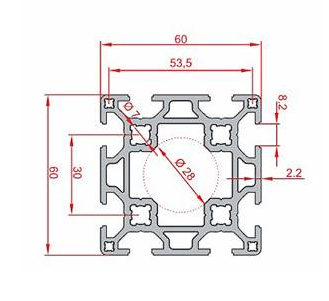 60X60 Sigma Profil 8 Kanal Toptan - 2
