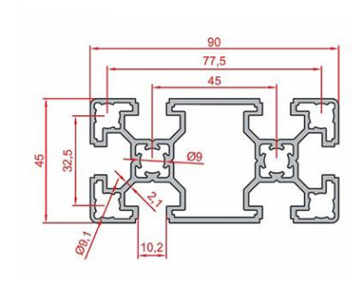 45X90 Sigma Profil 10 Kanal Hafif Tip Toptan - 2