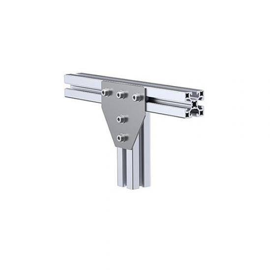 Üç Yönlü Bağlantı Sacı 40X40 K10 Çinko - Sigma Profil Bağlantı Sacı