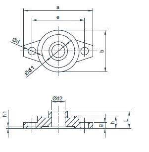 Ufl001 Rulmanlı Yatak Ø12 Mm - 2